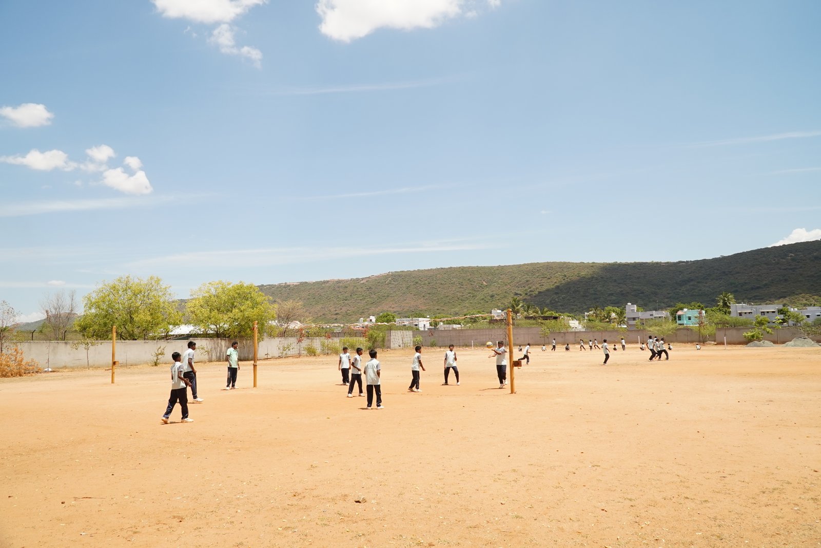 Students participating in sports